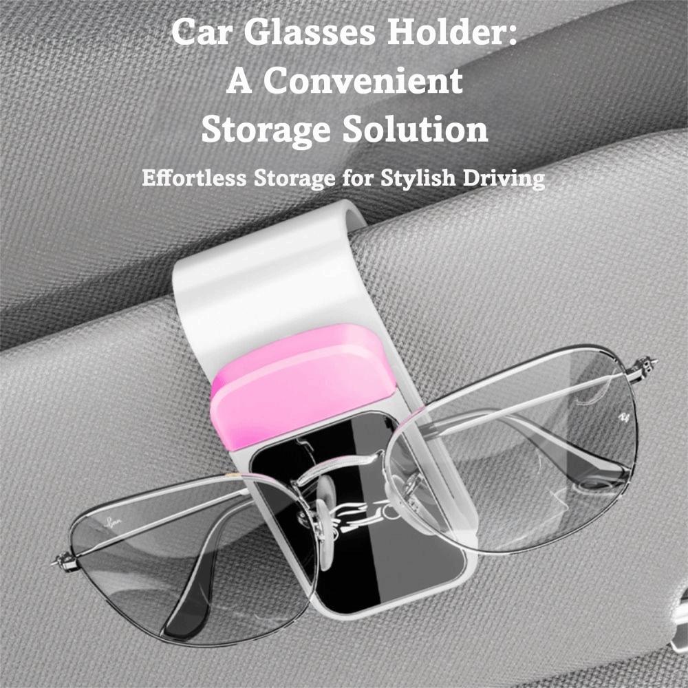 Shock-proof Car Glasses Clip Press Switch Automotive Hanger Sun Visor Mount