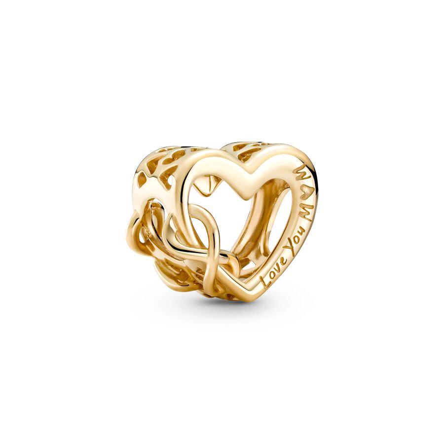 NEW DIY Sparkling Gold-Plating Serise Family Star Flower Cake Charm Bead Fit Silver European Bracelet Jewelry Gift