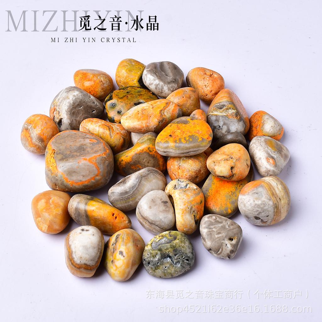 Natural Large Particle Wasp Rolling Stone Ornament