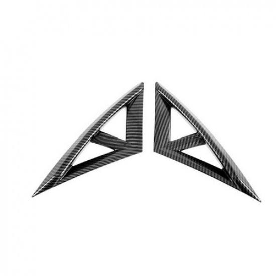 2X Carbon Fiber Front Fog Lamp Light Cover Trim For Hyundai Elantra 2021 2022
