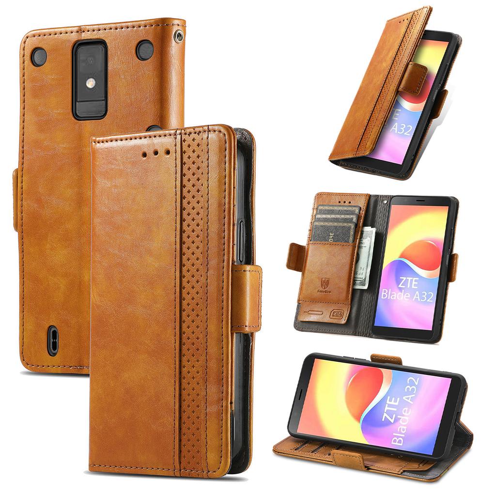 Multifunktionale magnetische Klapphülle Lederhülle für ZTE Serie.nubia Z30 Pro/Libero 5G IV/Blade V41 Smart/V60/V70... Wo Mode auf Funktion trifft