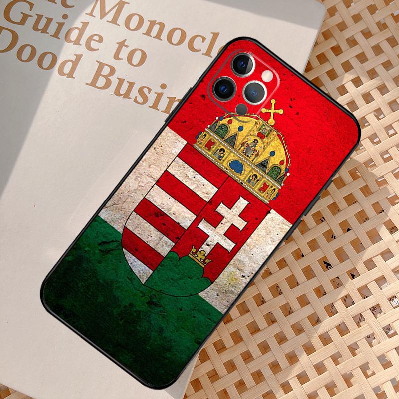 Hungary Flag Phone Case For iPhone 17 Air 16 15 14 13 11 12 Pro Max 13 12 mini 15 16 Plus 16e Cover Coque