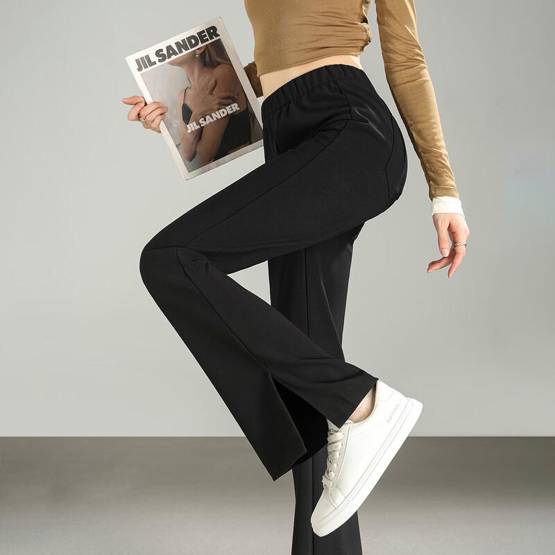 Demana Women's Autumn Slim Fit Slit Micro-Flare Casual Pants