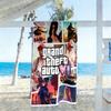 Gta Beach Towel Super Soft Absorbent Comfortable Lightweight Suitable for Swimming, Gym, Camping, Yoga Vacation