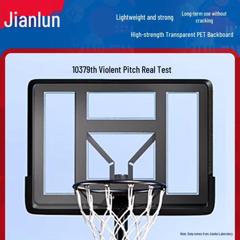 JEEANLEAN Home Adjustable Mobile Basketball Hoop