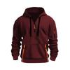 Vinter Herr Fleece Sweatshirt Hoodie Dragkedja Fickor Pullover Sport och Fritid