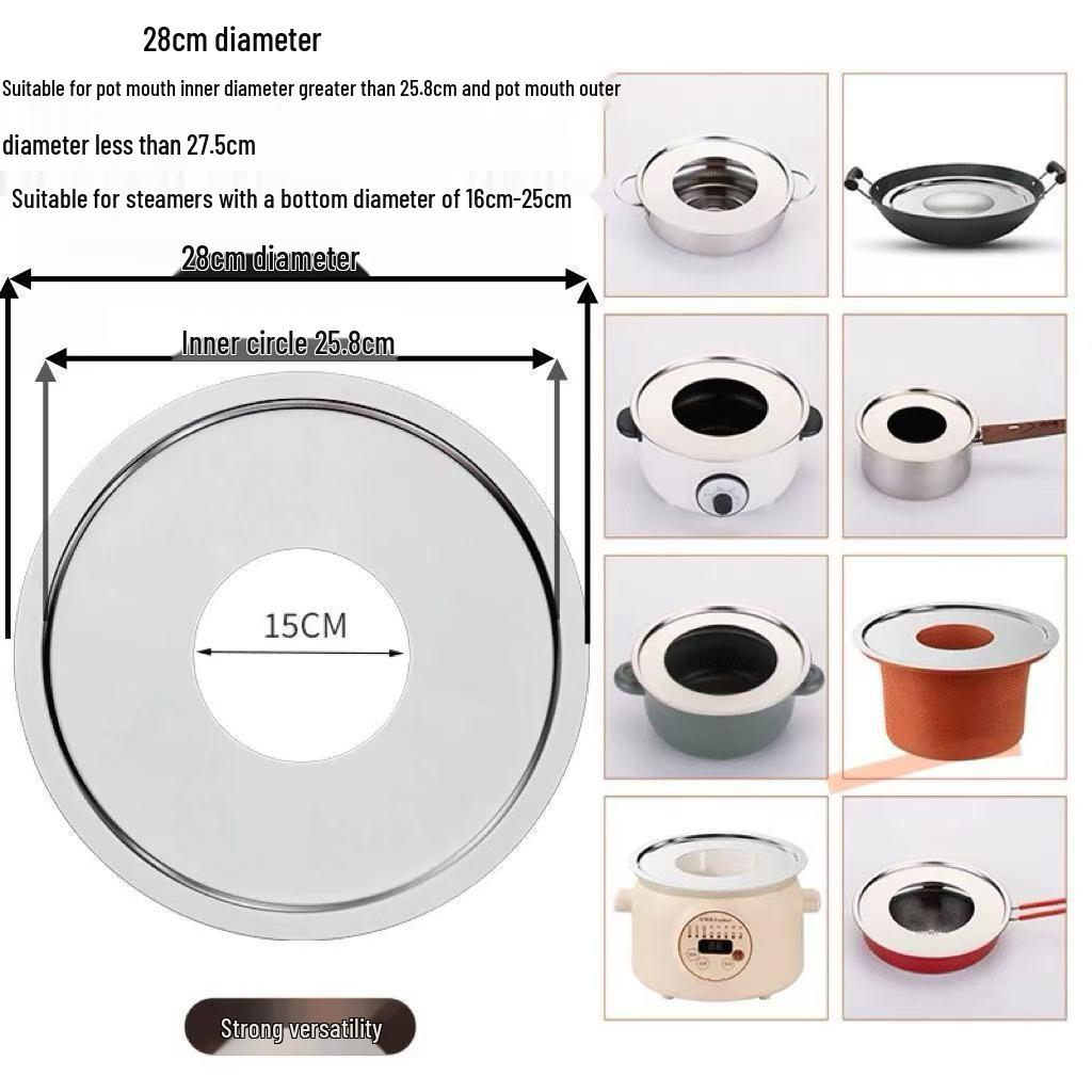 Bamboo Steamer Thickened Steaming Sheet for Wok, Milk Pot, Casserole, and Soup Pot