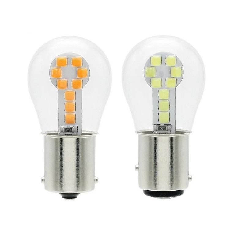 1PCS 1156 BA15S P21W Led 1157 BAY15D P21/5W Bulbs Ampoule R5W R10W 18SMD 800LM Car Fog Lights DRL Turn Signal Lamp 12V White Red Bulbs 7