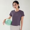 Women's Quick-Dry Breathable Yoga T-Shirt - Slim Fit, Short Sleeve Fitness Top