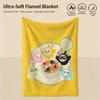game E-Eggy Party-y Throw Warm Soft Flannel Blanket, Multi-use for Sofa Bed Camping Travel Nap