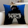 Classic BBlack JackS Cushion Cover Breathable and skinfriendly linen pillowcase square removable and washable cushion