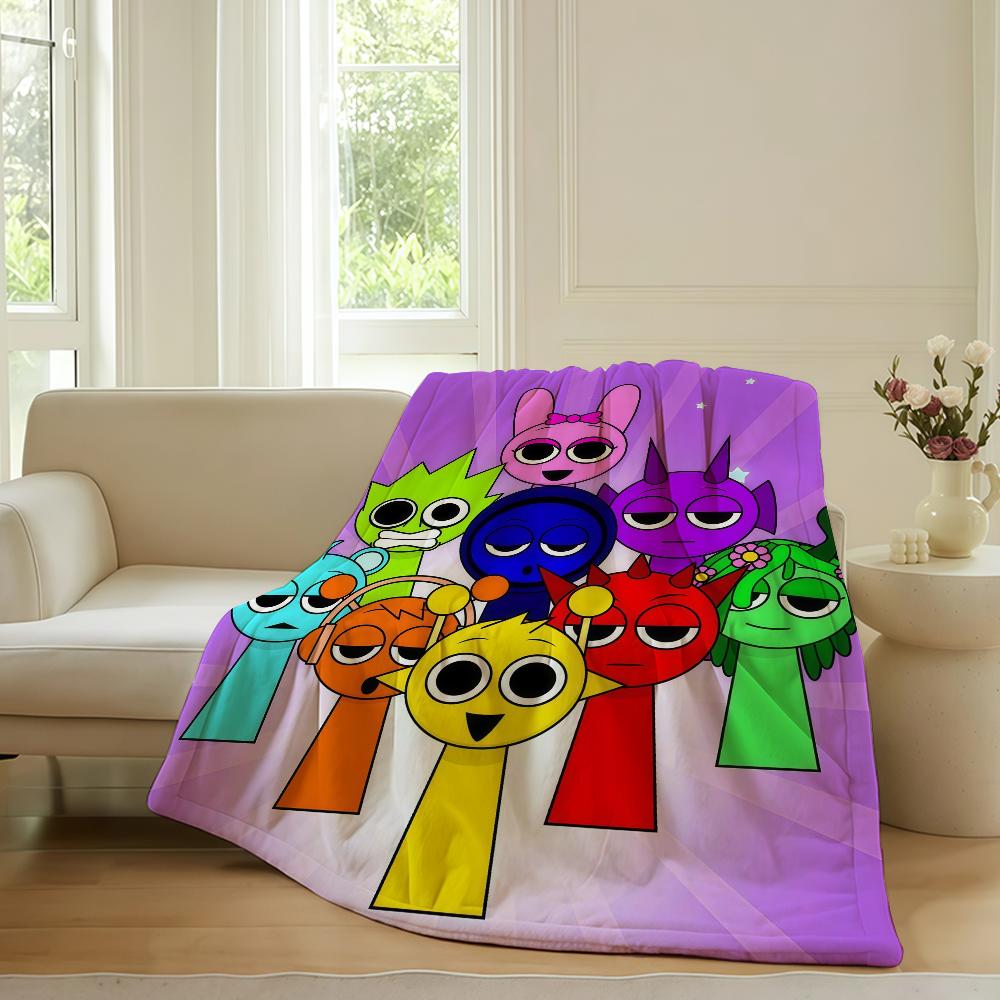 

Music game S-SpRunki Blanket For Sofa Office Bed Plane Travel Sleep Read Relax Camping Soft And Warm 75cmx90cm