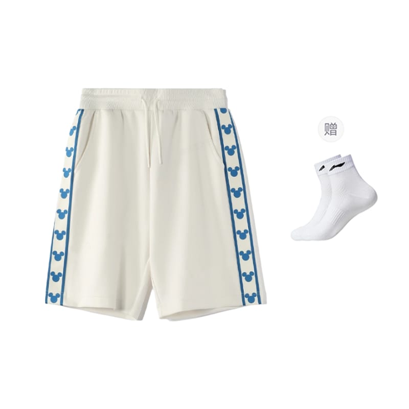 Li Ning x Disney Casual Shorts Men's White AKSR531-1