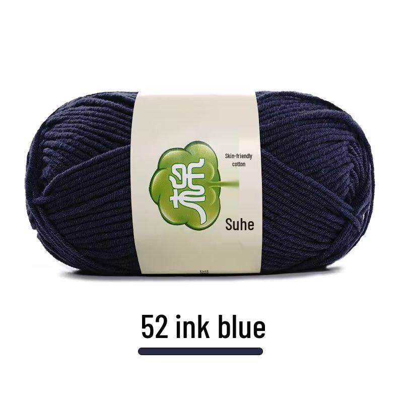 Suhe 5-Ply Combed Cotton Yarn for Children's Hand-Knitted Dolls & Blankets
