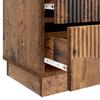 Vintage Style Nightstand Made of Reclaimed Wood 43 x 34.5 x 44.5 cm Engineered Wood