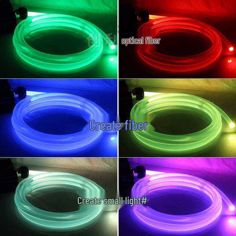 2mm Ultra-Bright Solid Core Side-Emitting Fiber Optic Light Guide Strip for Ambient Lighting