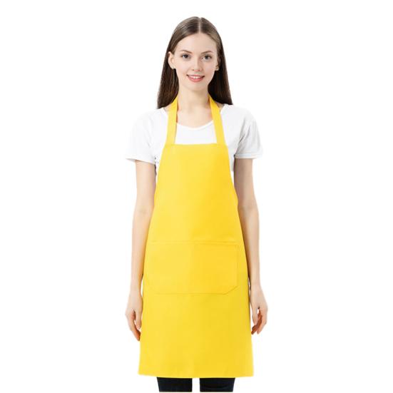 Kitchen Apron Wrinkle Resistant Adjustable Straps Back Lace Apron with Large Front Pocket Cooking BBQ Waiter Chef Aprons for Home Restaurant Cafe Use