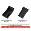 YZ For Tesla Highland Model 3 Y Juniper Hidden Storage Center Console Armrest Front and Rear Layered Grid ABS Organized Flocking