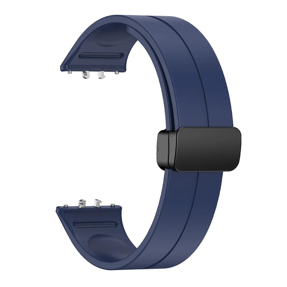 Pulseira para Samsung Galaxy Fit 3 Pulseira de relógio com fivela magnética Pulseira de silicone para Samsung Galaxy Fit 3 Pulseira de substituição Correa