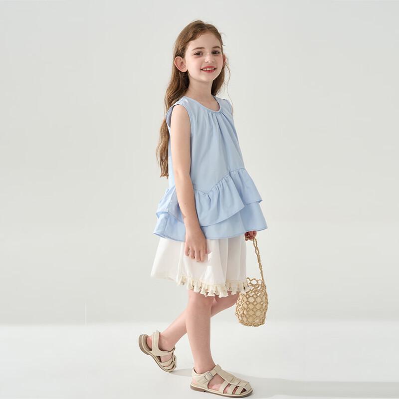Girl's Ruffle Vest & Shorts Summer Set