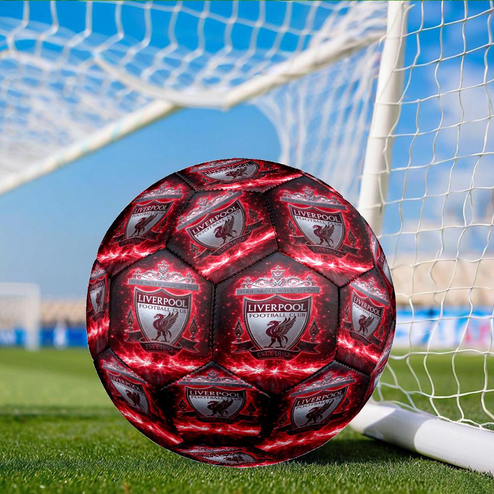 Liverpool Football Club  Size 5 Soccer Balls, Anti-Slip, Protective Football, Outdoor Sport, Practice Games, Birthdays Gift Suitable for fan