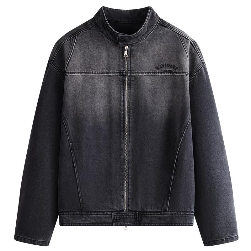 

Куртка мужская джинсовая варёная с воротником-стойкой NVG·YOUNG 3XL