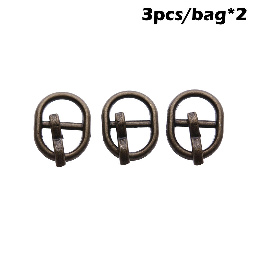 3/6 Stück/Beutel 4,5/5,5 MM Mini Ultra-kleine Dreifach-Gurt Schnalle Puppen Taschen Schnallen DIY Puppen Knöpfe Schuhe Haus DIY Bastelbedarf