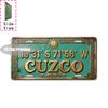 Tin Sign - Vintage Durable Metal Plaque Wall Decor, Home Office Bar Man Cave City Coordinate Birth Year License Plate Wall Art