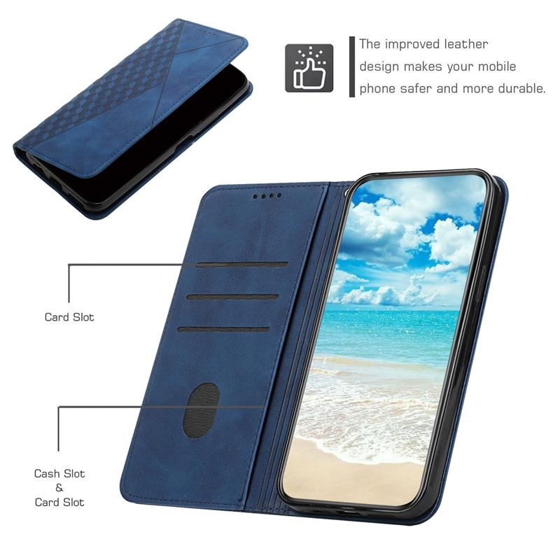 Skin Feel Strong Magnetic Wallet Flip Case For Samsung Galaxy A55 M55 C55 M15 F15 A35 A34 A54 A25 A15 A05 A05S M14 F14 A24 Cover