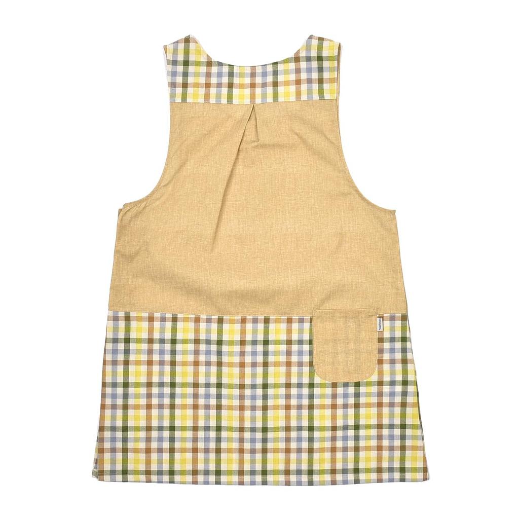 Side button apron A la carte Side button apron 258549 Beige [Kusuguru Japan] M-L