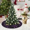 Halloween 36 Inches Tree Skirt With Net,Christmas Tree Mat For Holiday Party Decorations