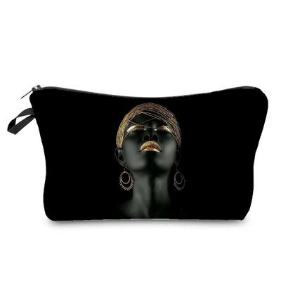 Damen Zeichen-Aufdruck Kosmetiktasche Toilettenartikel Organizer Reise-Aufbewahrungskoffer 6692