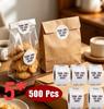 2500 Thank You for Your Order Stickers, 5 Rolls of 500 Packaging Labels
