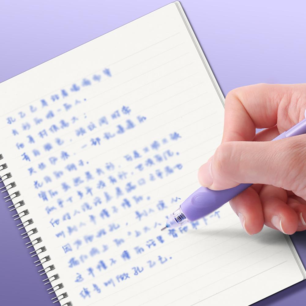 4 PCS Dual Head Erasable Neutral Pen, ST0.5 Blue Core Writing Tool for Students to Practice and Brush Questions