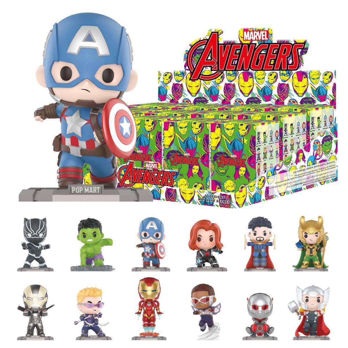 

POP MART MARVEL Avengers Series Box 12 Pop Mart Gacha Gacha Blind Box Фигурка Пластиковая модель Премиум Игрушка Мягкий винил ПВХ Оригинальный персонаж День рождения