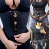 Shaper Body Corset Neoprene Waist Trainer Underbust Zipper Slimming Cincher