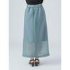 [Beams Heart] Skirt Sheer Cardboard Narrow Skirt Ladies SAX ONE SIZE