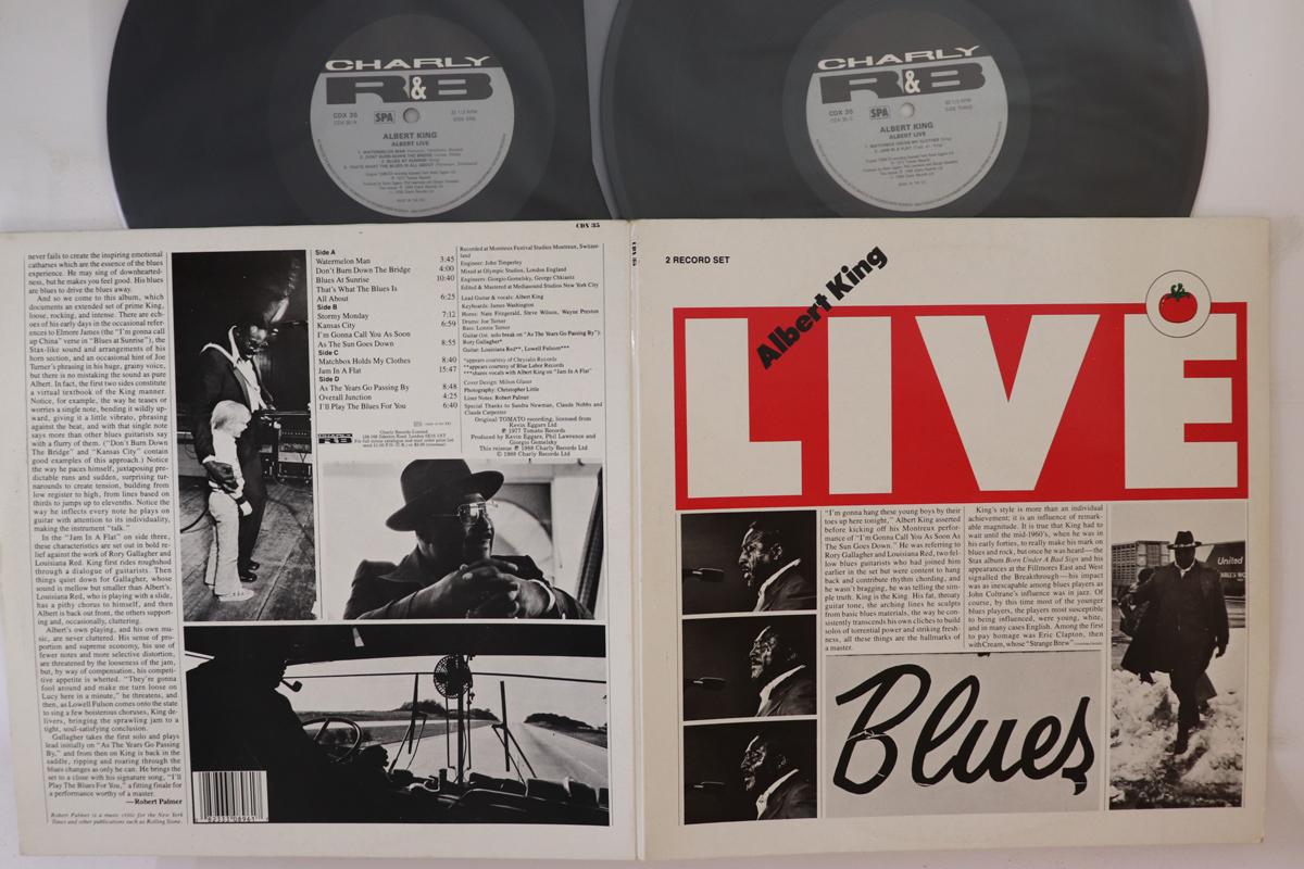 

LP Record ALBERT KING Albert Live CDX35 CHARLY RB 1988 UK Blues Used