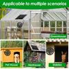 Round Ventilation Case Boosted Impeller Fan Solar Exhaust Fan  Chicken Coop Greenhouse Shed Fan