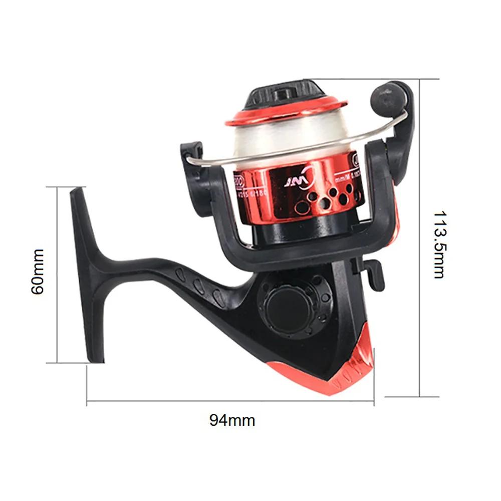 Spinning Fishing Reels 5.2:1 Wheel Plastics Ice Fishing Reel for Lure with Line Vessel Bait Casting Flying Fishing Trolling 260319