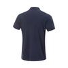 Li-Ning Breathable Solid Color Logo Short Sleeve Polo Shirt Men tops Ink-Blue APLV039-9