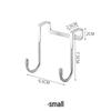 Stainless Steel Double S-Shaped Wall-Mounted No-Drill Bathroom Coat Hooks.