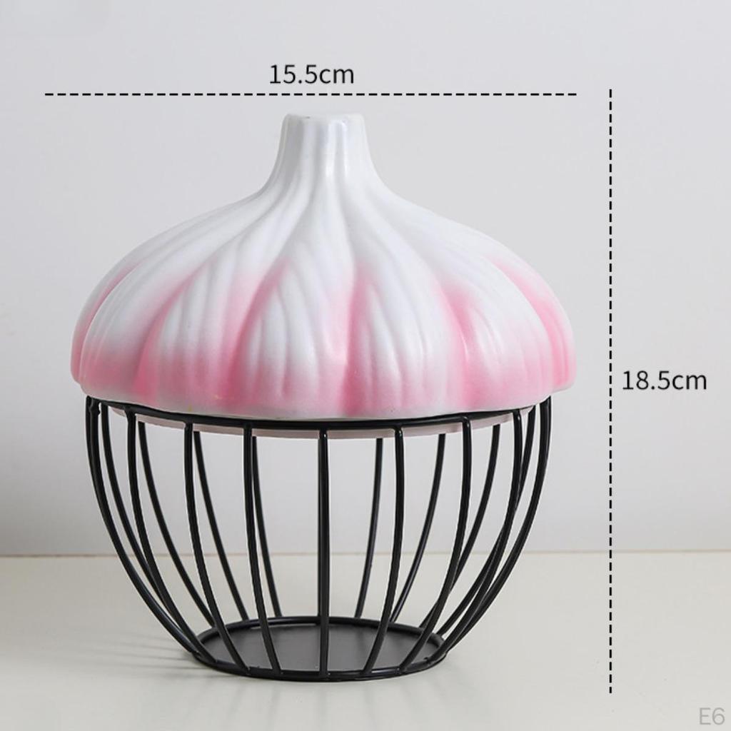 Garlic Storage Basket Fruit Decorative Home Decoration Snacks Organizer Versatile for