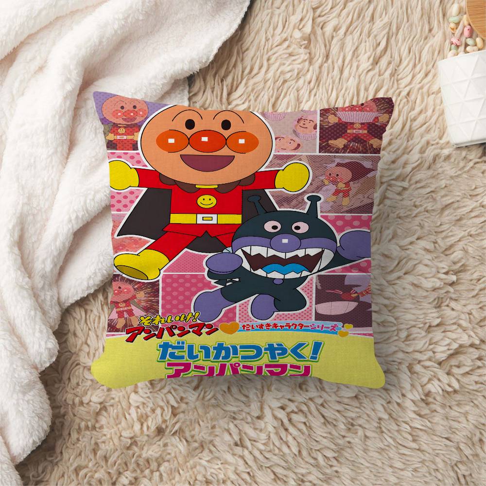Anpanman Office Cushion Pillowcase Car Cushion CoverXCM Lumbar Pillowcase Sofa Pillowcover