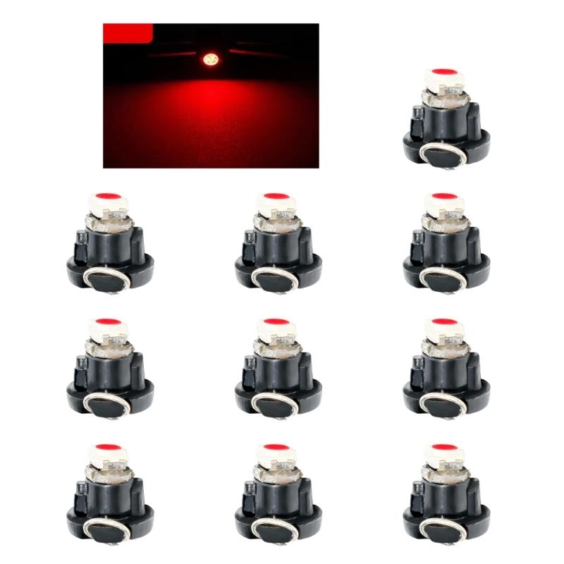 10Pcs Automotive LED Bulbs for Auto Instrument Lamps Dashboard Indicators T3 4.2 4.7 12V Dashboard Light