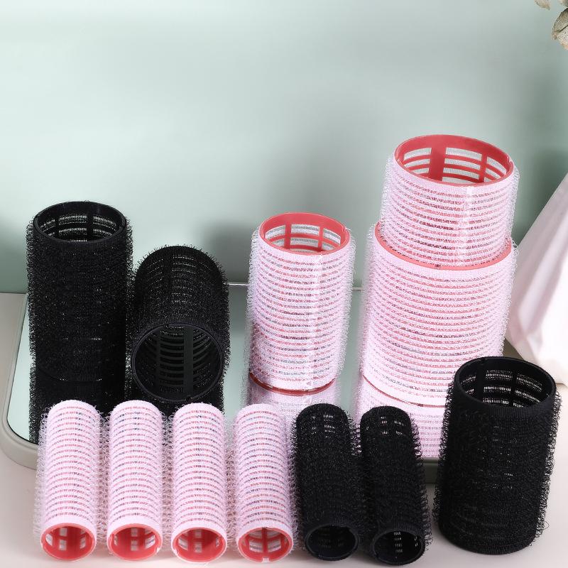 6Pcs Hair Roller Set Self Grip Heatless Hair Curler Different Size No Heat Self-adhesive Curling Hairdressing Styling Tool
