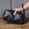 NZPJ Echte Leder Herren Clutch Tasche Hochwertiges Rindsleder Große Kapazität Geldbörse Lässige Handy Tasche Kartenhalter