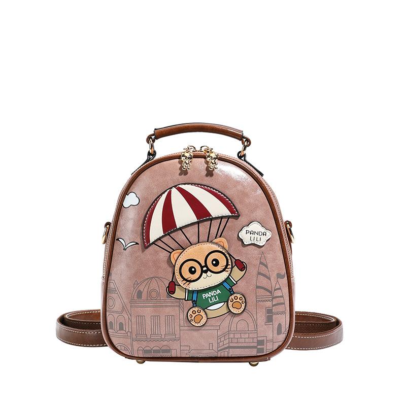 New Cute Cartoon Casual Backpack, Niche, Light Luxury, Versatile Backpack