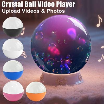 Bola de Cristal DIY para Fotos e Vídeos Reprodutor de Vídeo 3D Arte de Memória DIY Bola de Vidro Lâmpada Esfera de Memória para Presentes de Aniversário
