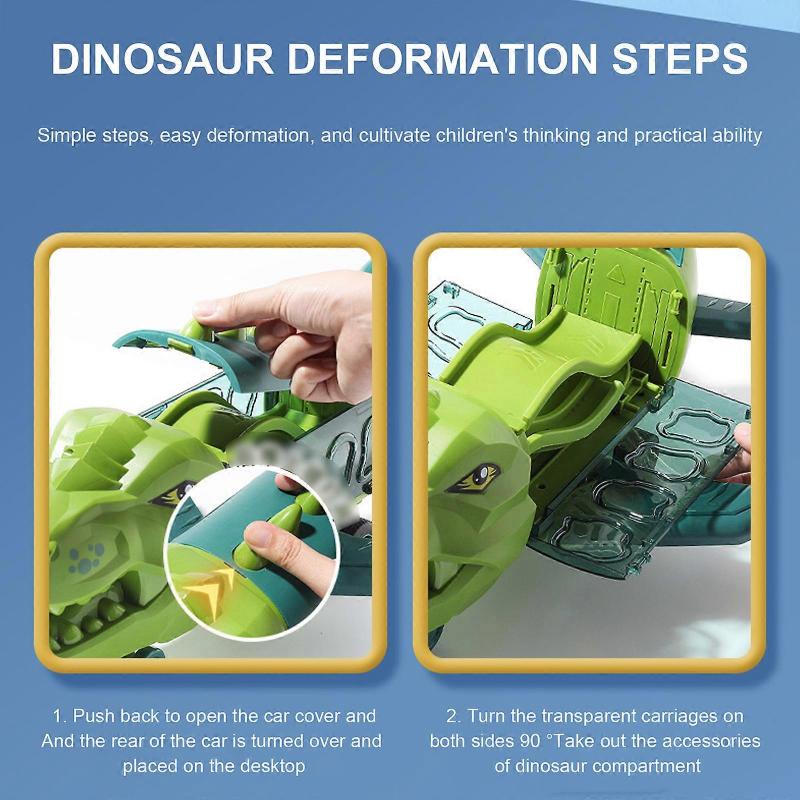 Dinosaur Tracks Mini Race Cars Birthday Gift For 3 4 5 6 Years Old Vehicles Airplane Toys